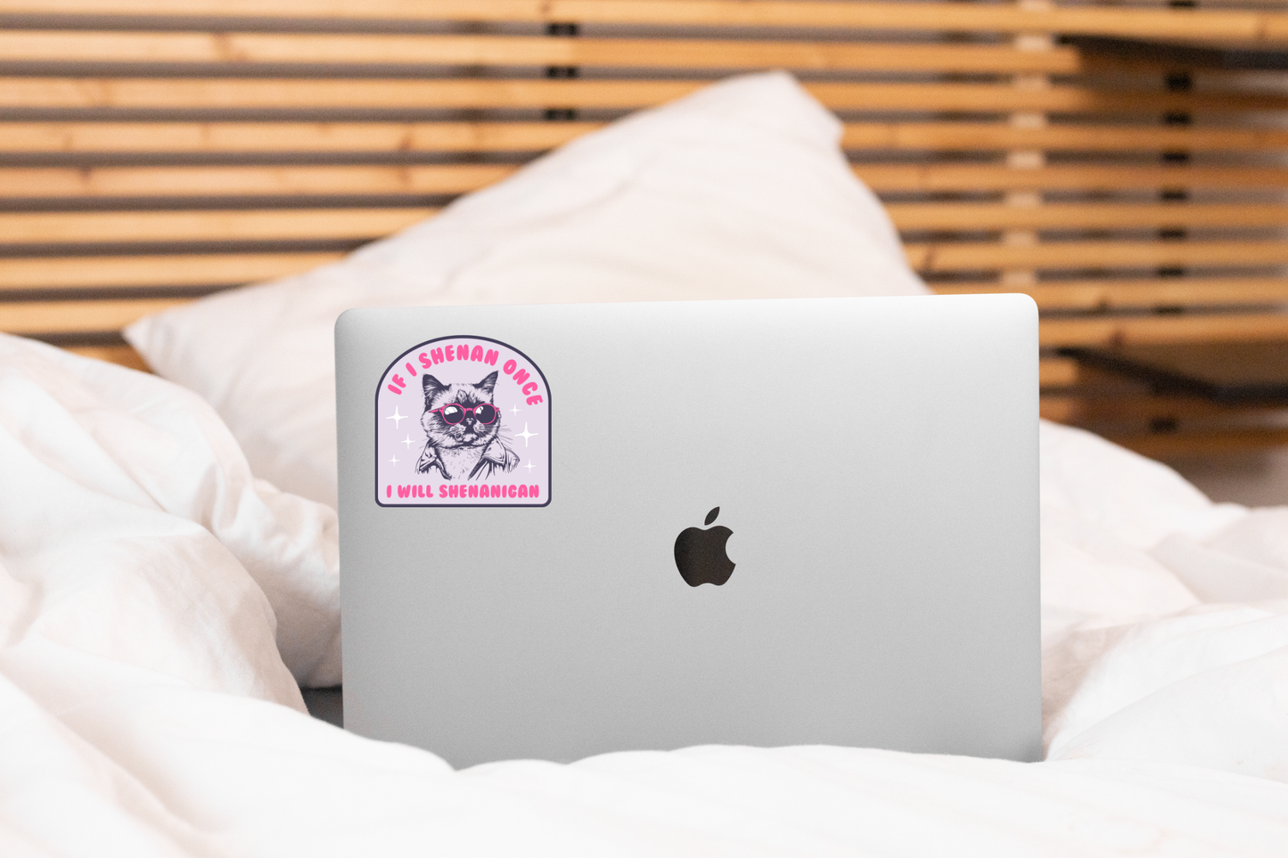 If I Shenan Once I Will Shenanigan Sticker - cat, pet, funny