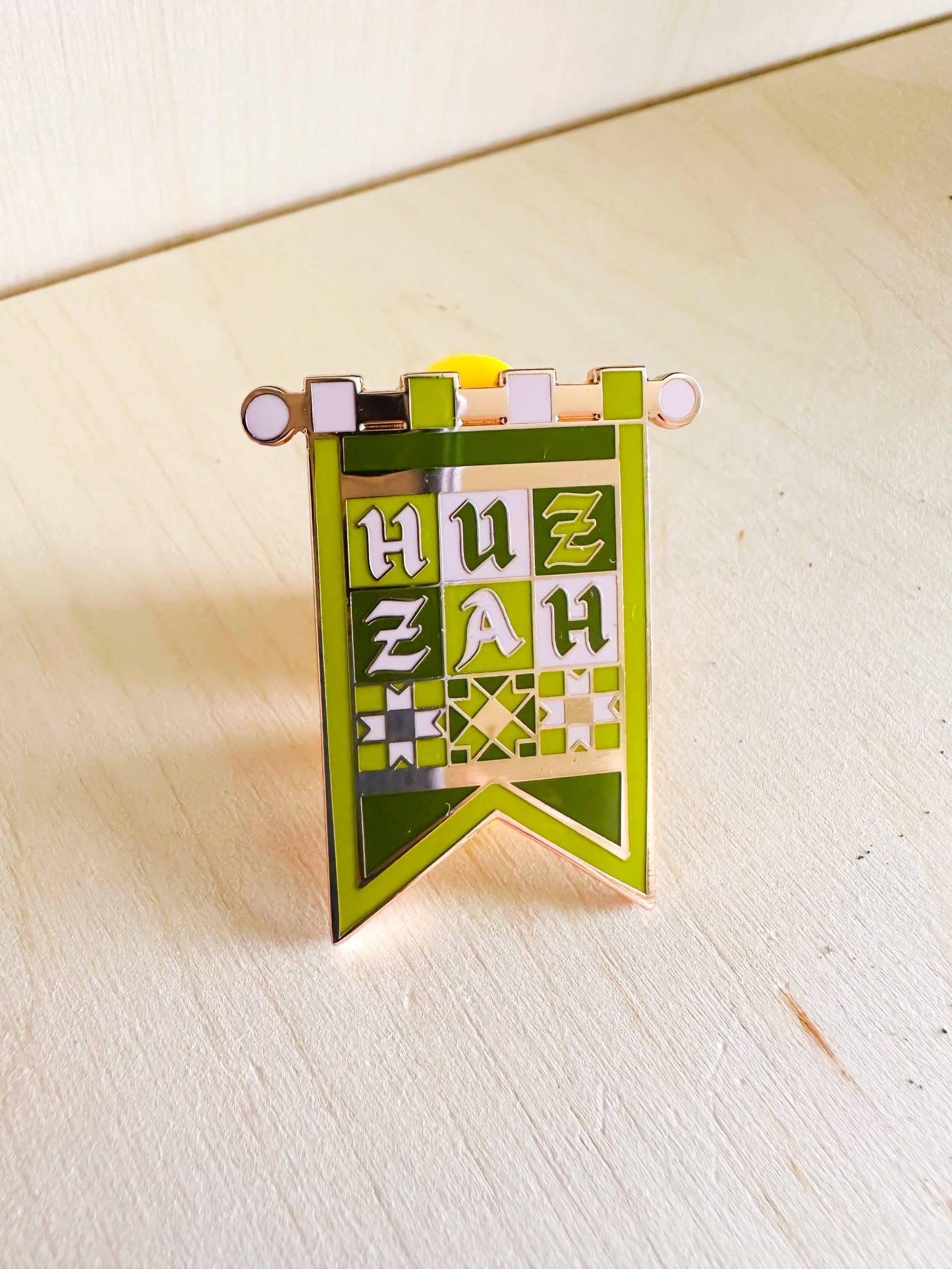 Huzzah Hard Enamel Pin