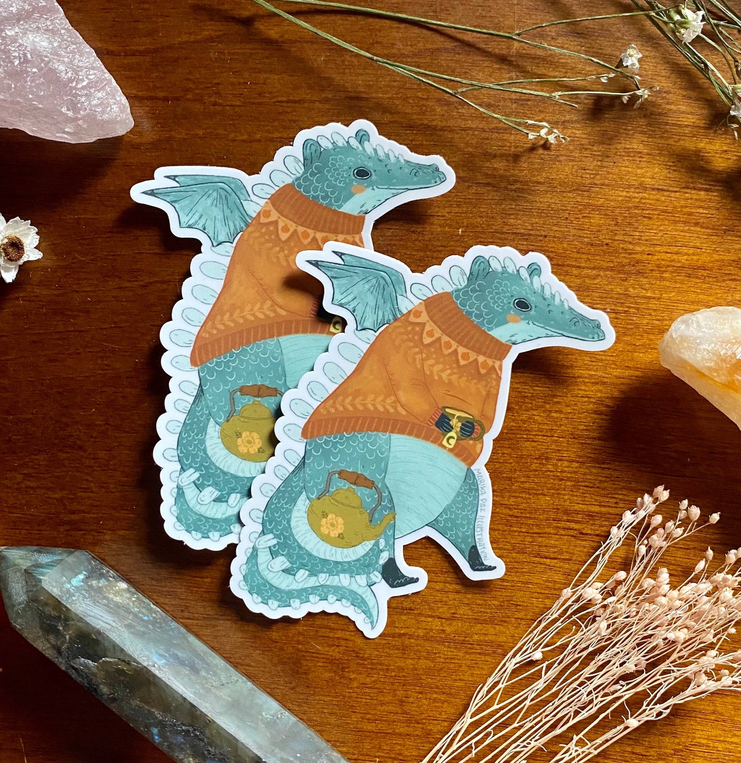 ART Cozy Dragon Sticker