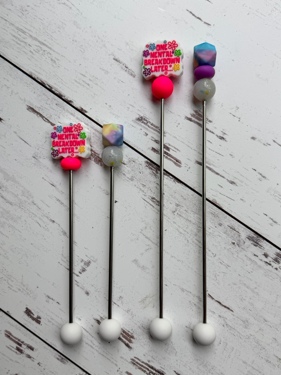 Silly One Mental Breakdown Later Pair of Amigurumi Sewing Sticks