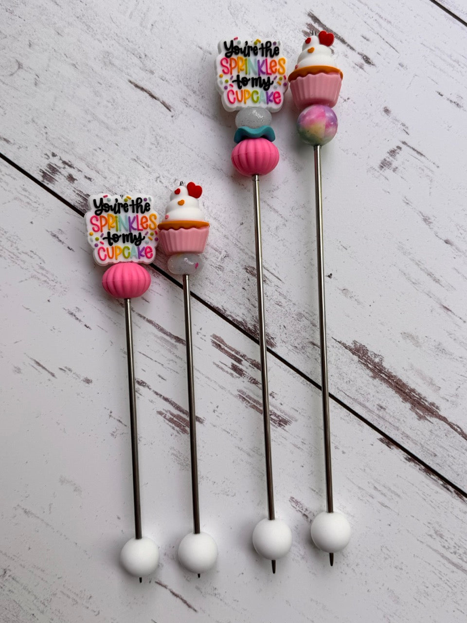 Sprinkles to my Cupcake Pair of Amigurumi Sewing Sticks