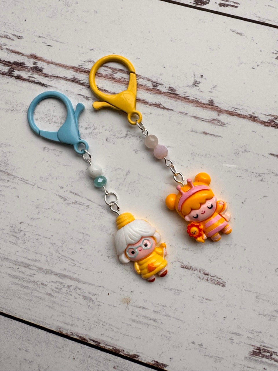 Kawaii Cosplay Girls Pair of Stitch Markers: Assorted Designs