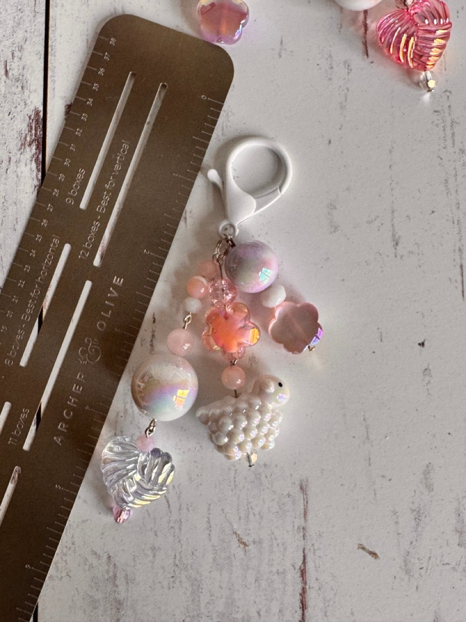 Sheep and Yarn Themed Bag Charm Bundle Keychain