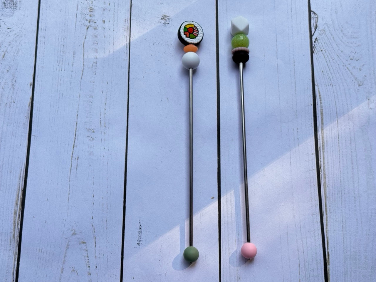 Sushi Pair of Amigurumi Sewing Sticks