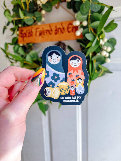 Nesting Dolls Diagnoses Sticker