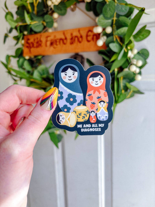 Nesting Dolls Diagnoses Sticker