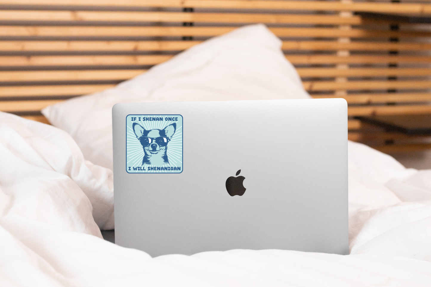 If I Shenan Once I Will Shenanigan Sticker - chihuahua, dog