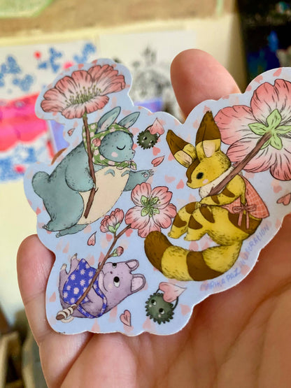 ART Cherry Blossom Friends Sticker