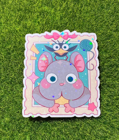 Studio Stamp Sticker Mouse/Bird
