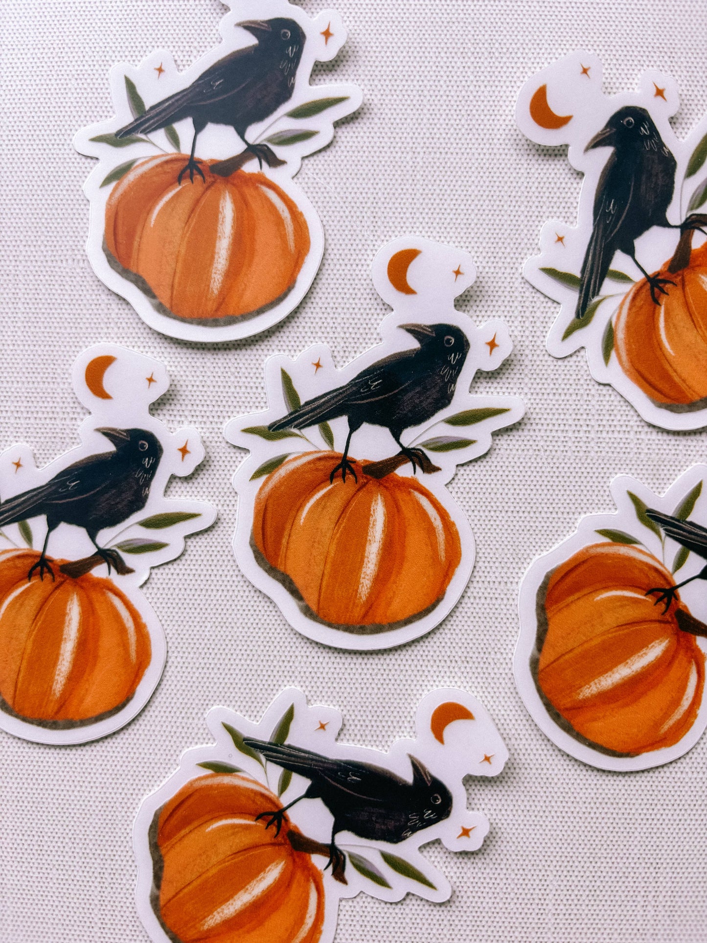 Vinyl Sticker: Harbinger - 3" Clear crow sticker