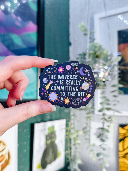 Committing to the Bit Sticker