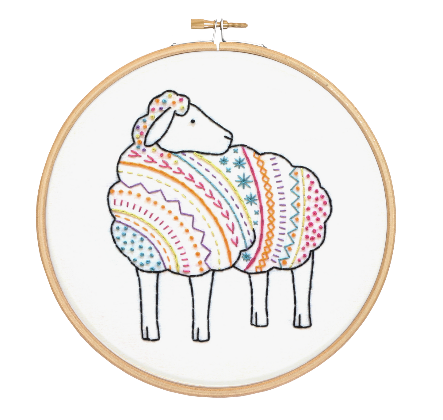 Sheep Embroidery Kit | Complete Craft Kit for Beginners