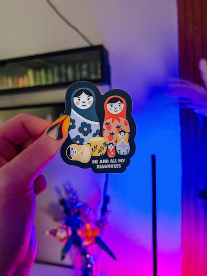 Nesting Dolls Diagnoses Sticker