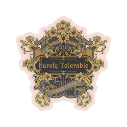Barely Toleranle Jane Austen Vinyl Sticker