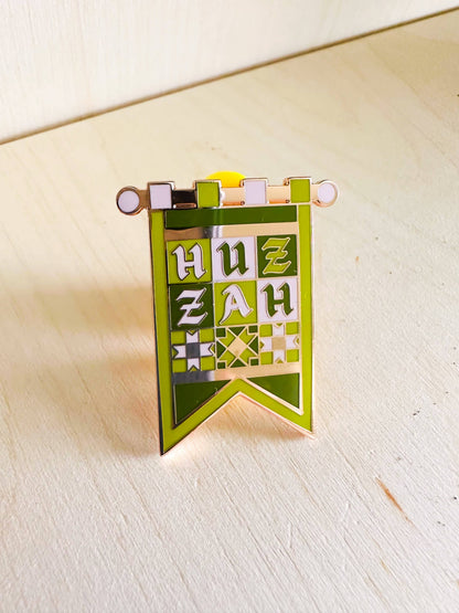 Huzzah Hard Enamel Pin