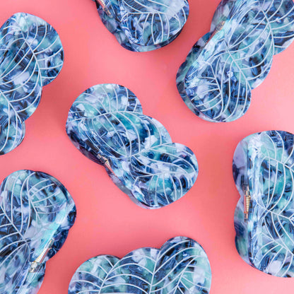 Blue Yarn Skein Hair Claw Clip