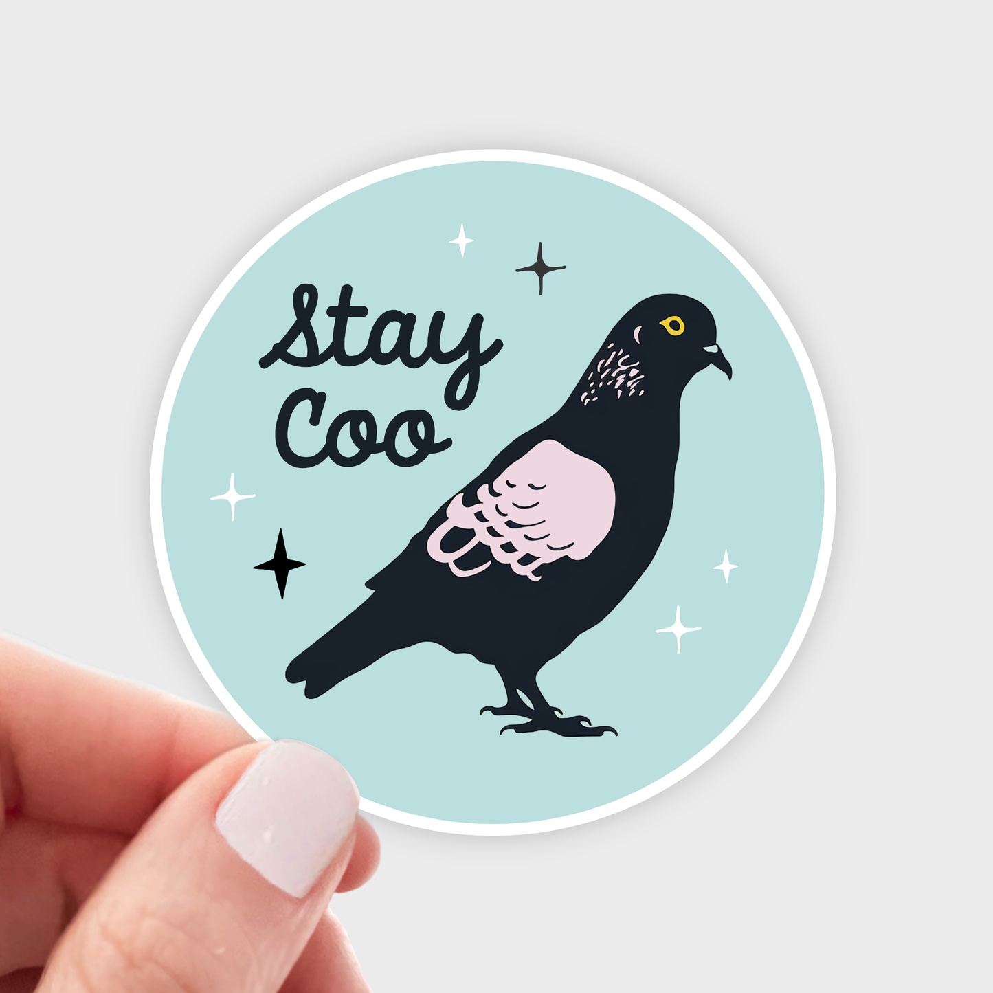 Stay Coo Sticker - birds, birding, nature, pigeon, outdoors