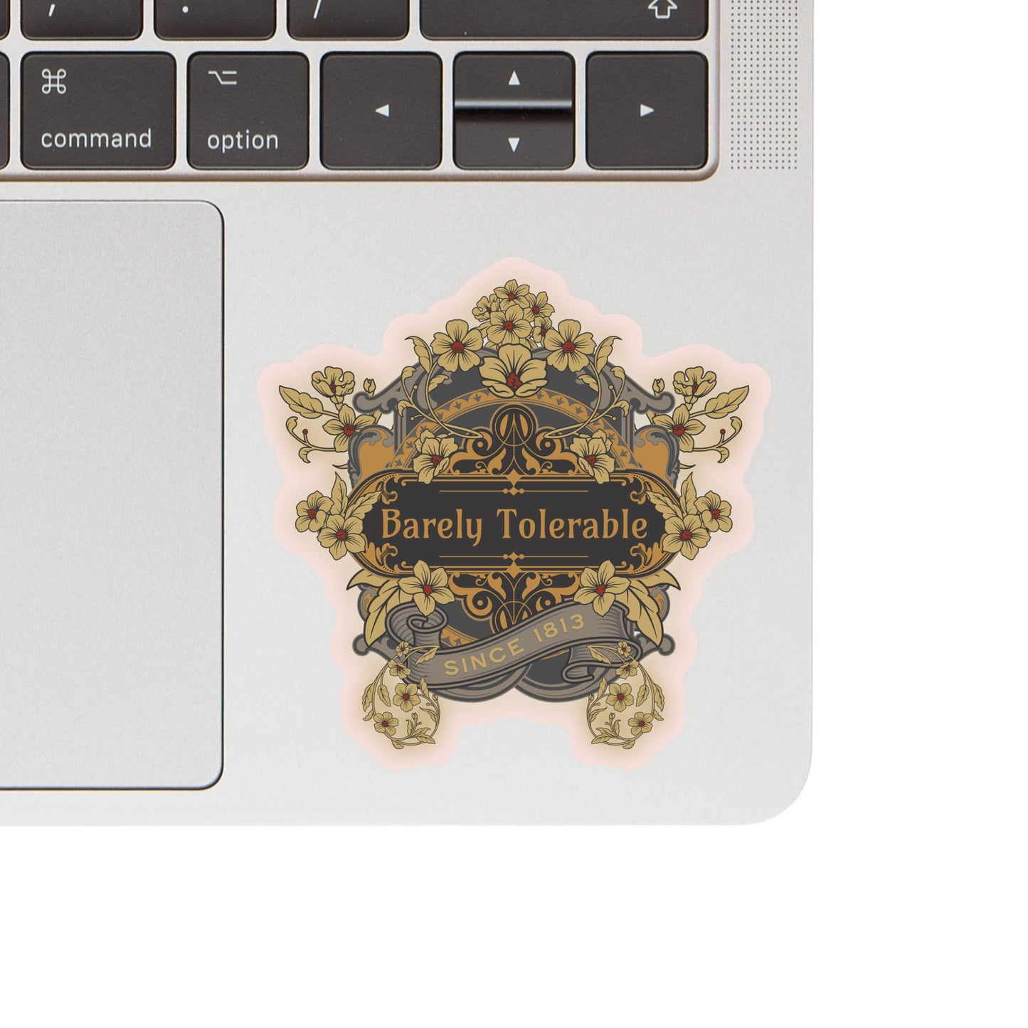 Barely Toleranle Jane Austen Vinyl Sticker