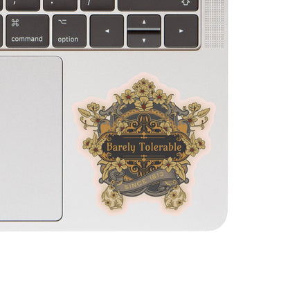 Barely Toleranle Jane Austen Vinyl Sticker