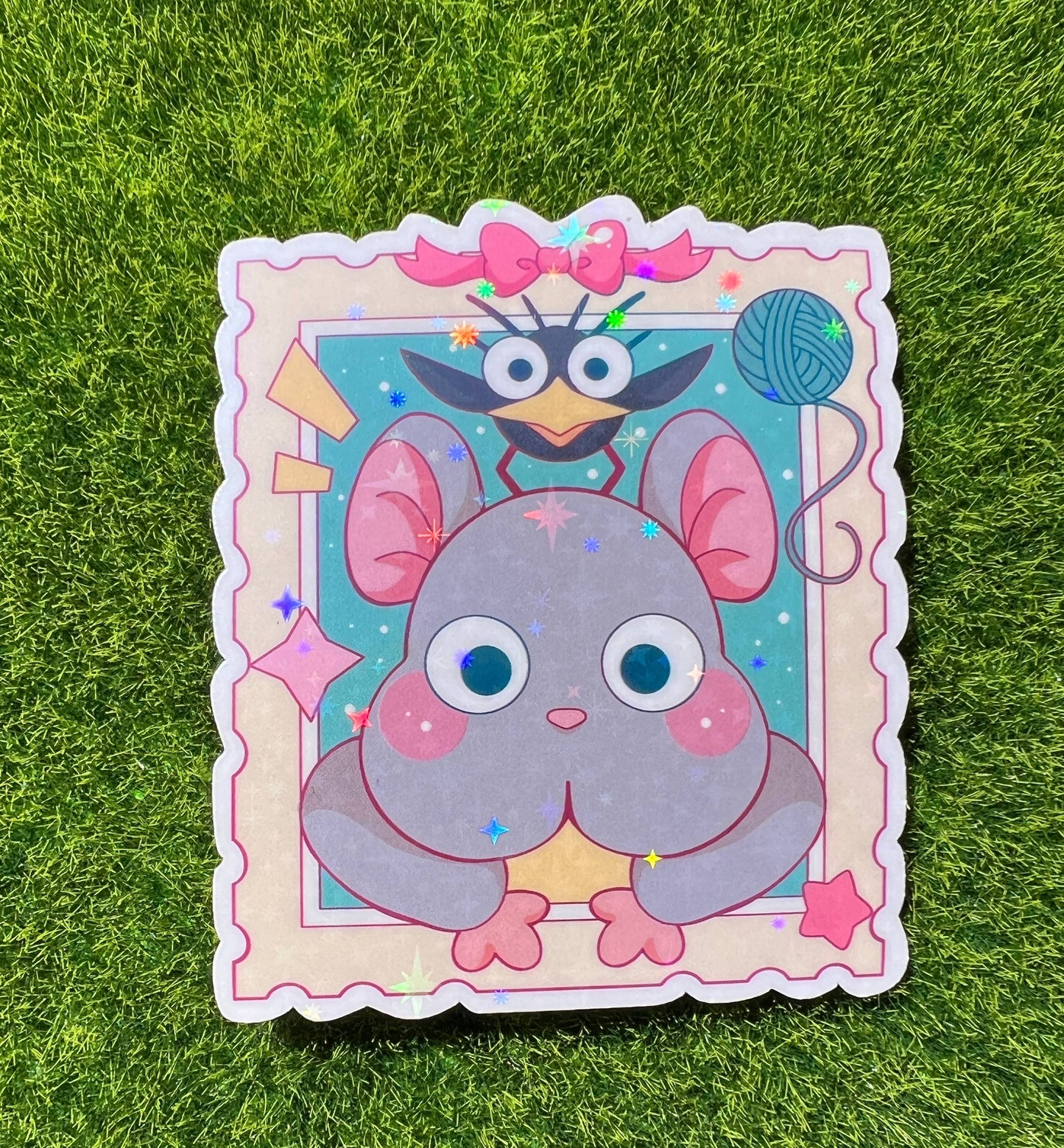 Studio Stamp Sticker Mouse/Bird