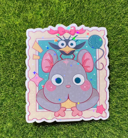 Studio Stamp Sticker Mouse/Bird