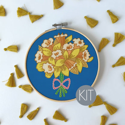 Daffodil Cozy Craft Embroidery Kit