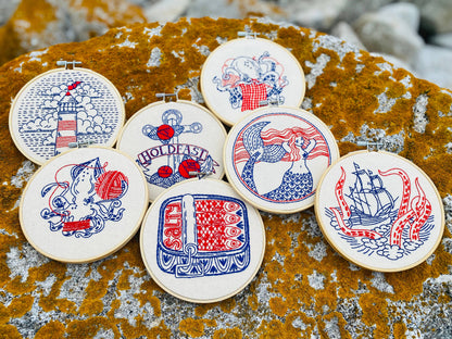 Octopus Knitting Complete Embroidery Kit