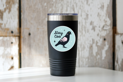 Stay Coo Sticker - birds, birding, nature, pigeon, outdoors
