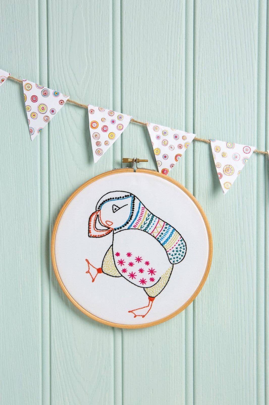 Puffin Embroidery Kit | Complete Craft Kit for Beginners