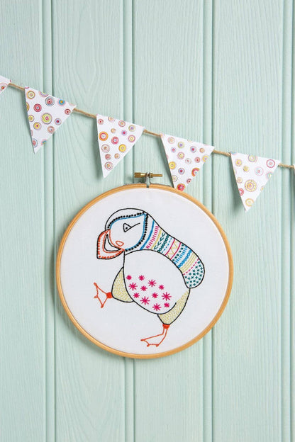 Puffin Embroidery Kit | Complete Craft Kit for Beginners
