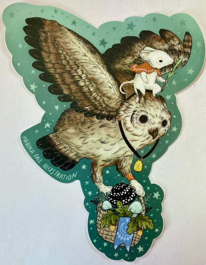 ART Mystic Owl Sticker