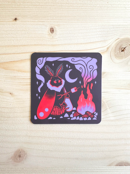 Mothman Camping Sticker