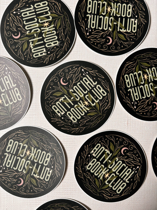 Anti-Social Book Club Vinyl Sticker