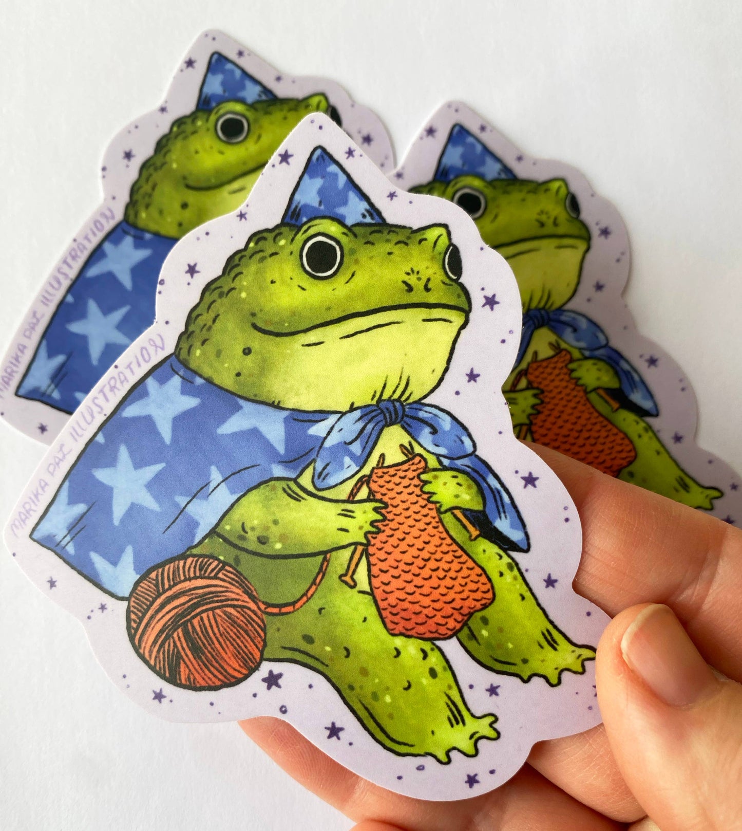 ART Frog Wizard Sticker