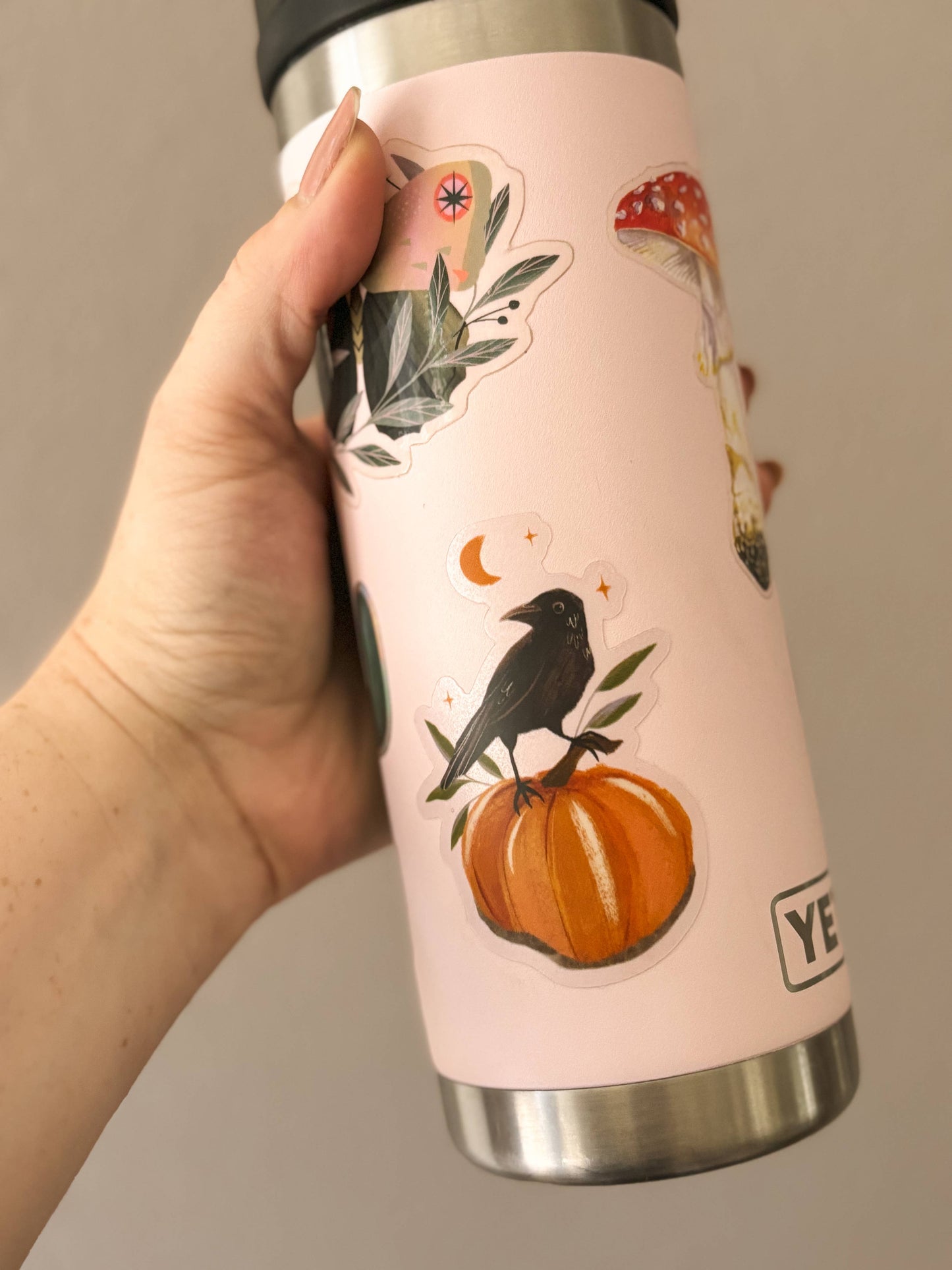 Vinyl Sticker: Harbinger - 3" Clear crow sticker