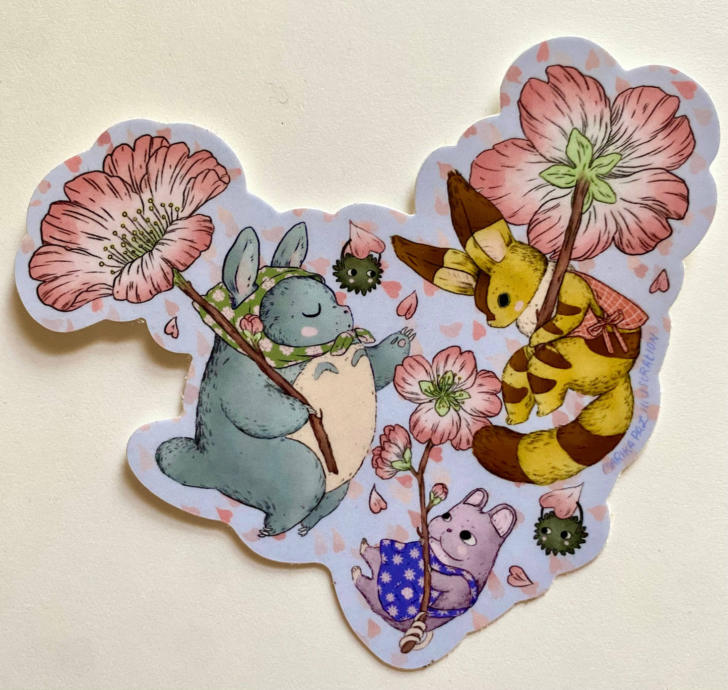 ART Cherry Blossom Friends Sticker
