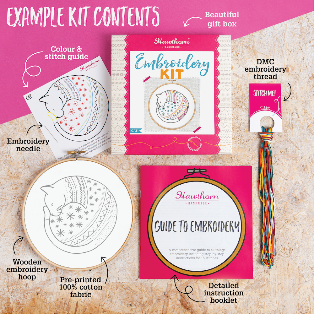 Puffin Embroidery Kit | Complete Craft Kit for Beginners