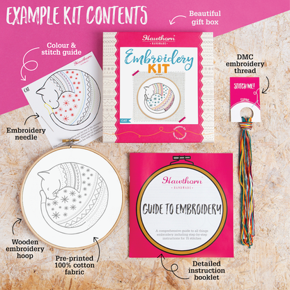 Puffin Embroidery Kit | Complete Craft Kit for Beginners