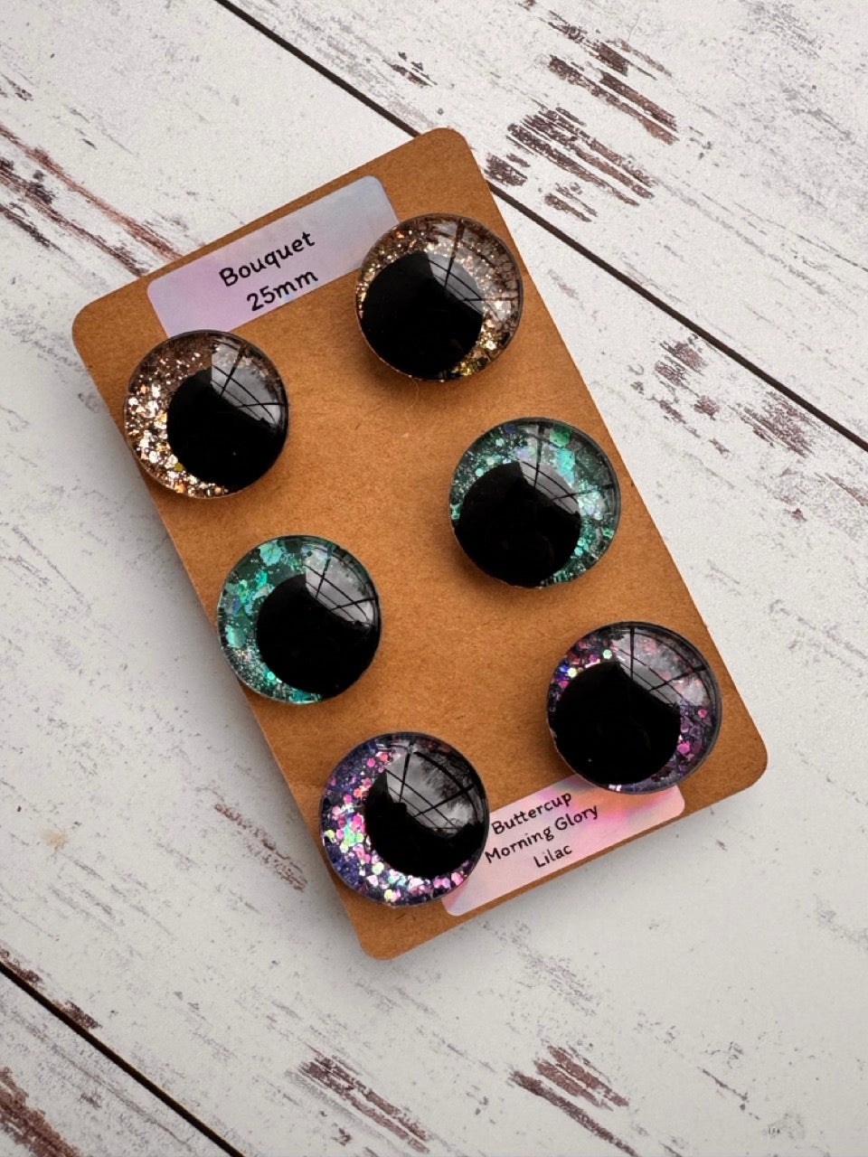 25mm Safety Eyes 3 Pack: Assorted Colors