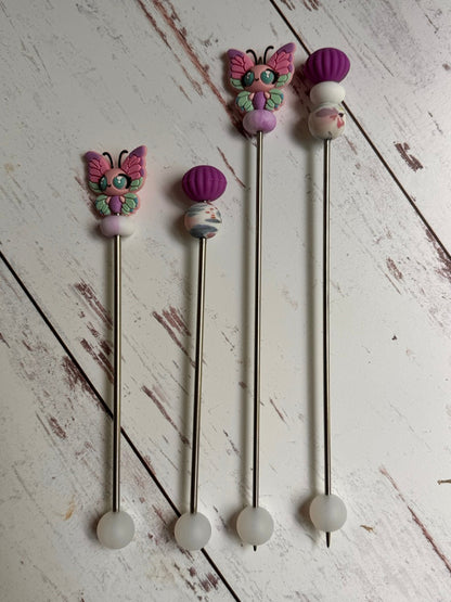 Purple Butterfly of Amigurumi Sewing Sticks