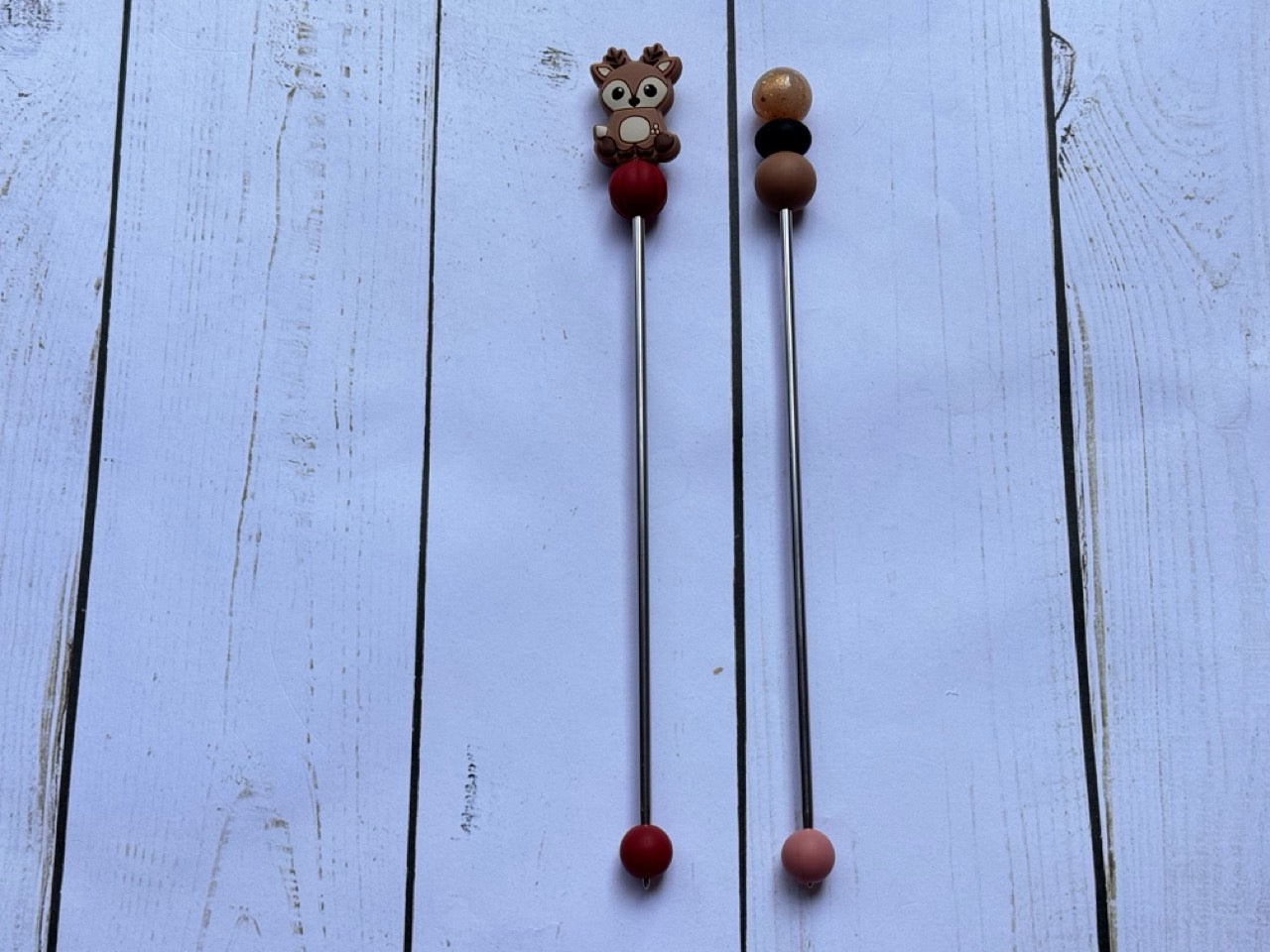 Deer Pair of Amigurumi Sewing Sticks