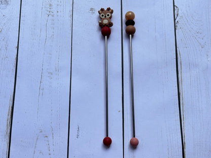 Deer Pair of Amigurumi Sewing Sticks