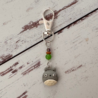 Gray Friendly Neighbor Rabbit Single Stitch Marker