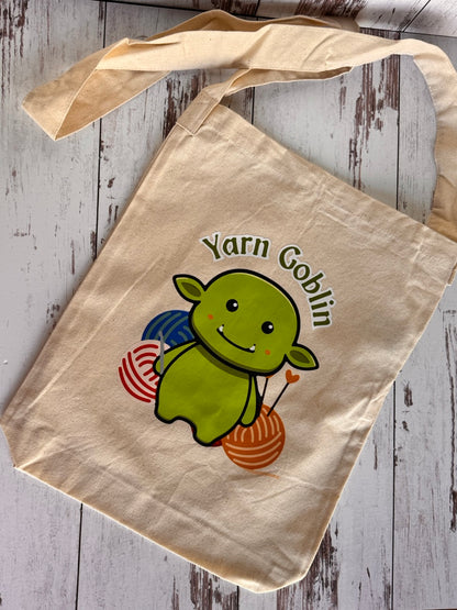 Yarn Goblin Canvas Sling Tote