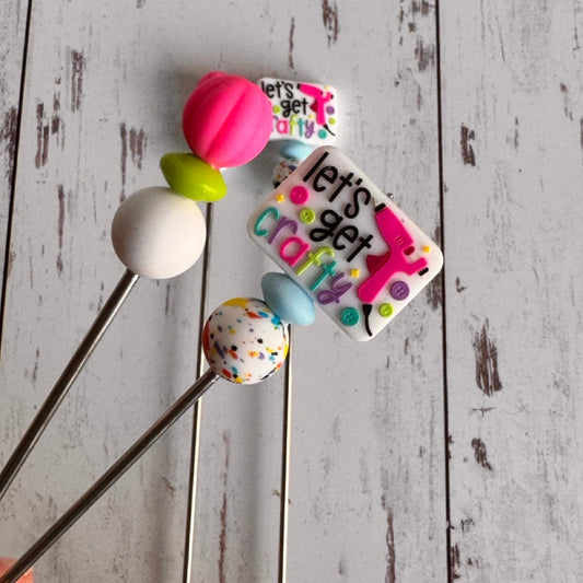 Pair of Lets Get Crafty Amigurumi Sewing Sticks