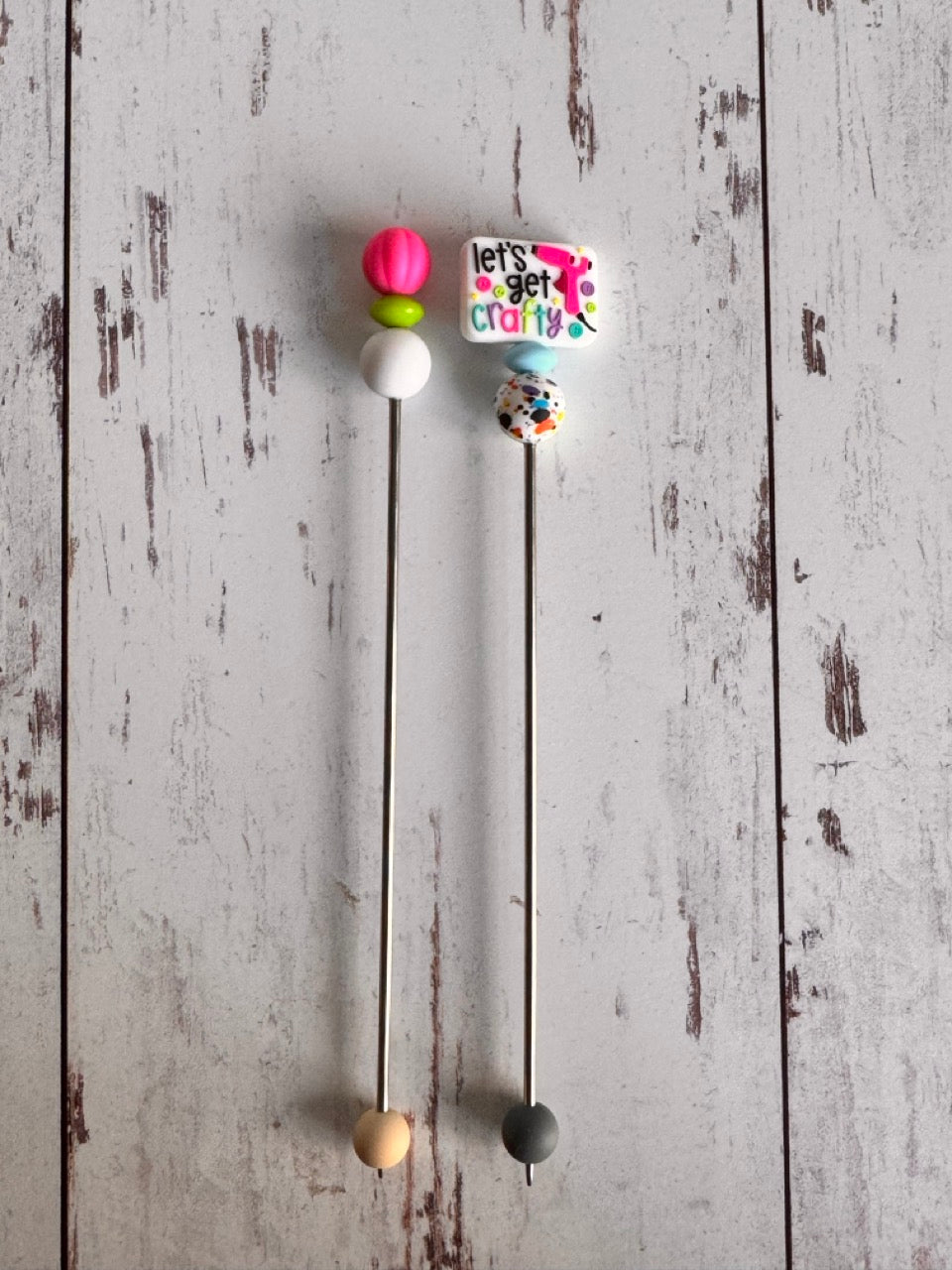 Pair of Lets Get Crafty Amigurumi Sewing Sticks