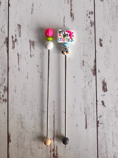 Pair of Lets Get Crafty Amigurumi Sewing Sticks