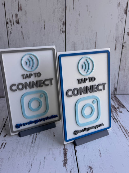 Tap to Connect/Pay CUSTOM 3D Printed Sign