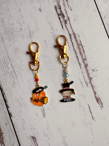 Fire and Turnip Design Pair of Stitch Markers