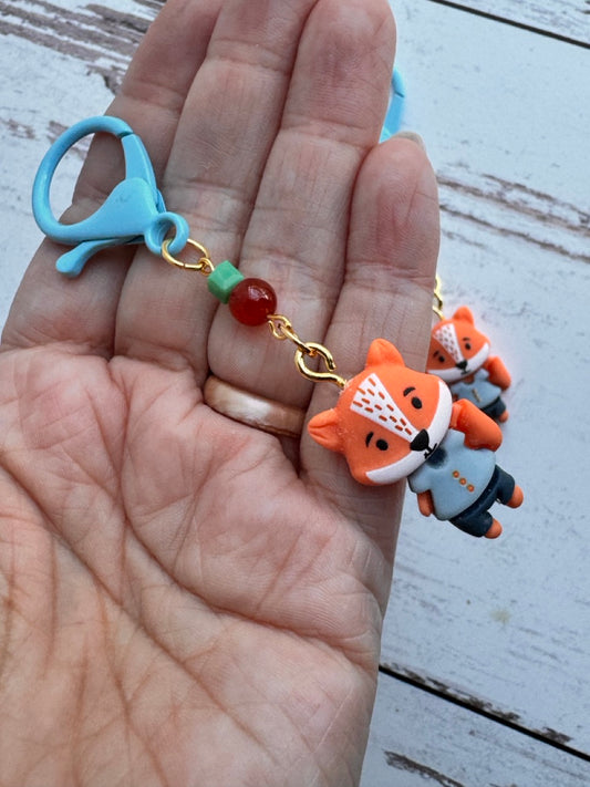 Fox Character Single Stitch Marker